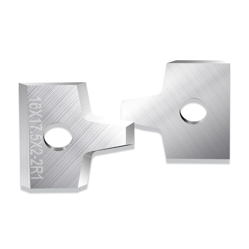 FHONK Woodworking Veneer Edge Trimmer Blades 16x17.5x2.0mm-2R1 2-Pcs, Chamfer Plane, Edge Banding Cutter, Manual Planer Blade, Burr Scraper for Board & Wood Surfaces (16x17.5x2-2R1, 2-PCS) - Image 5